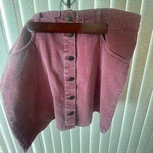 Pink corduroy Roxy skirt